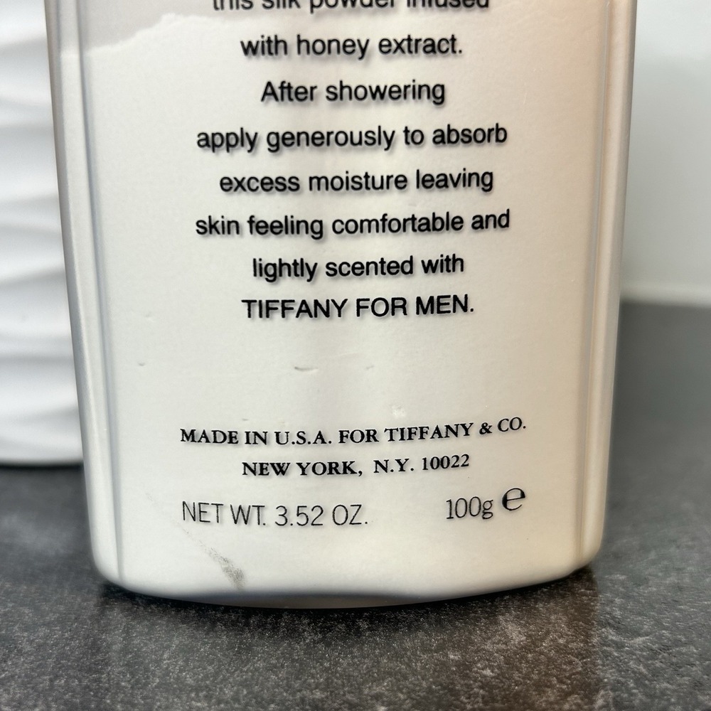 Tiffany for Men By Tiffany & Co. TALC Perfumed Powder 3.52 oz RETIRED - Picture 5 of 6